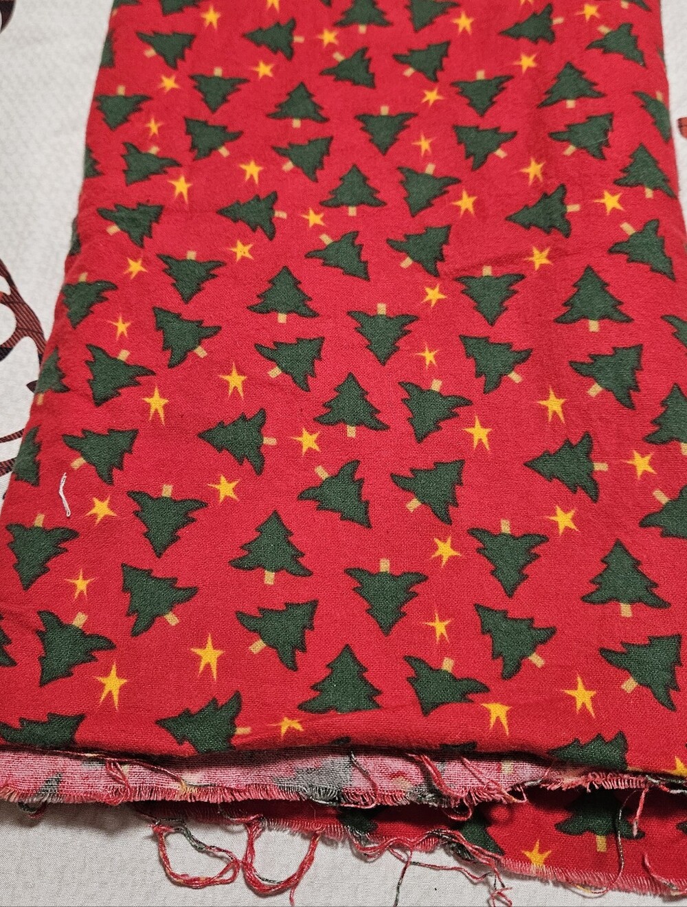JOANN Red Christmas Tree Fabric
